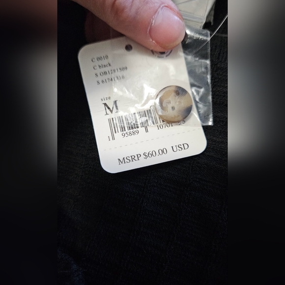 FREE PEOPLE Beach Short N Sweet Sweater Minidress - Black. Size Med NWT - Picture 10 of 13